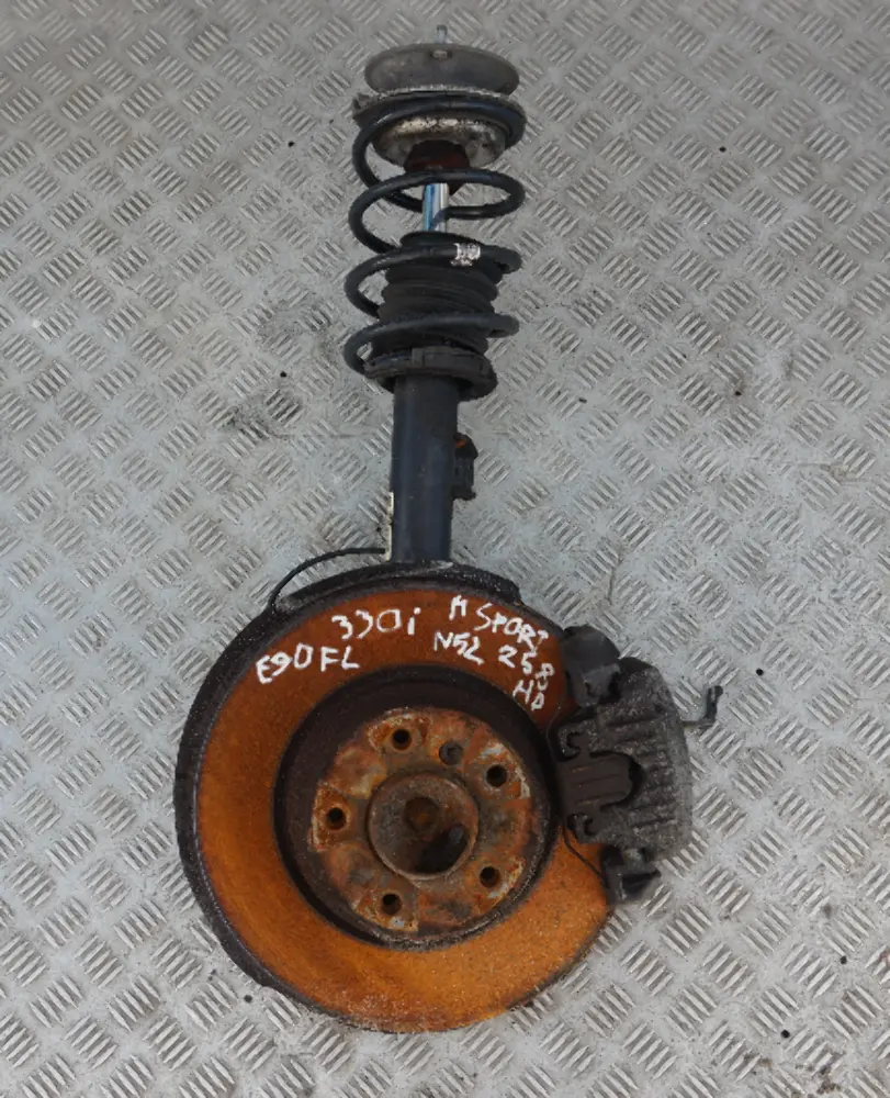 N52 M Sport Front Left N/S Spring Strut Brake Caliper to BMW 3 Series E90 330i with Part number 8036553 BMW 3 Series E90 330i N52 M Sport Front Left N/S Spring Strut Brake Caliper - SKU 8036553-1 - Part number 8036553