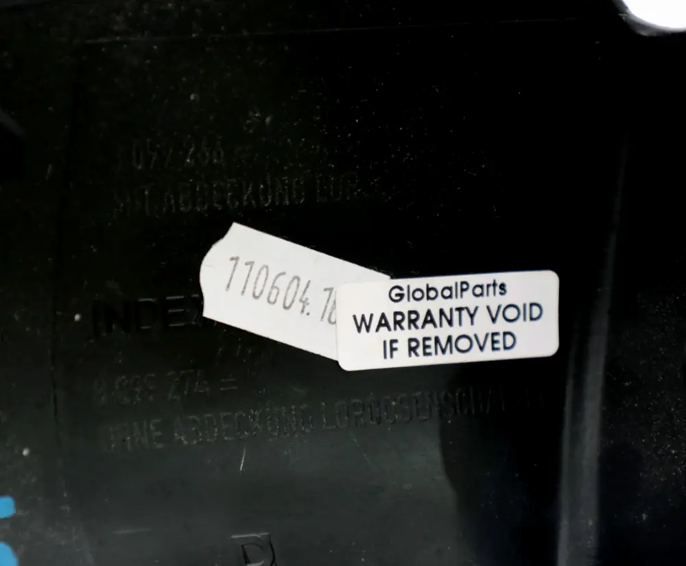 Front Seat Trim Covering Outer Right O/S Black 8099274 8099266 to BMW 3 Series E46 with Part number 8240056 BMW 3 Series E46 Front Seat Trim Covering Outer Right O/S Black 8099274 8099266 - SKU 8240056 - Part number 8240056