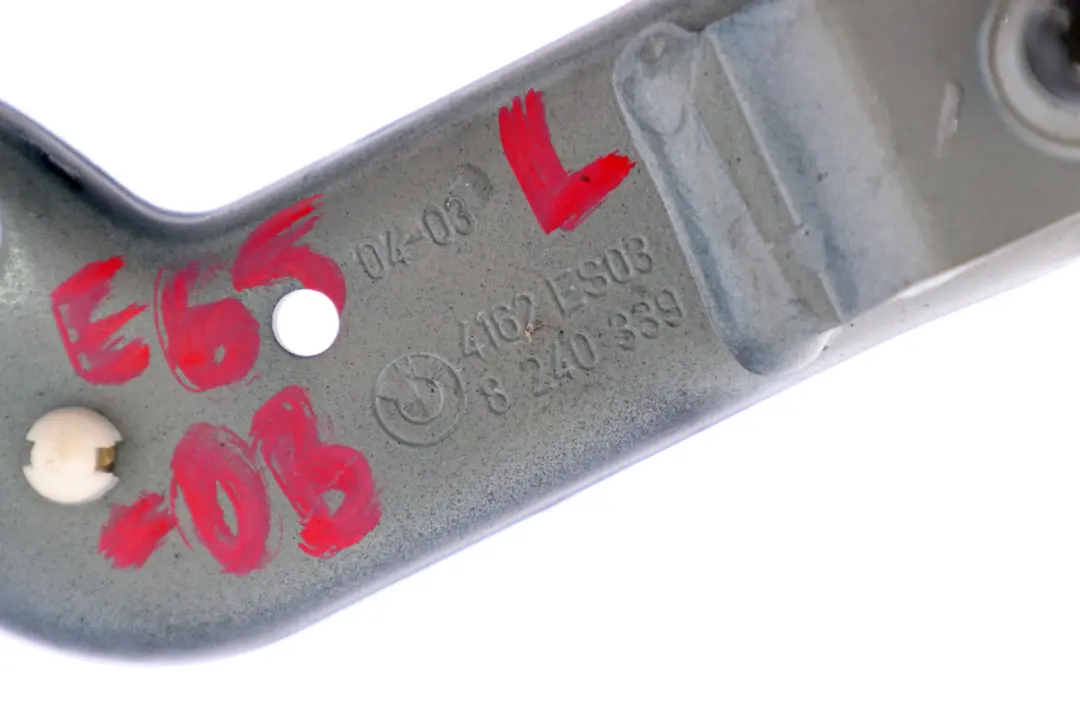 BMW 7 Series E65 E66 E67 Left Trunk Lid Hinge Orientblau Orient Blue - SKU 8240339-OB - Part number 8240339