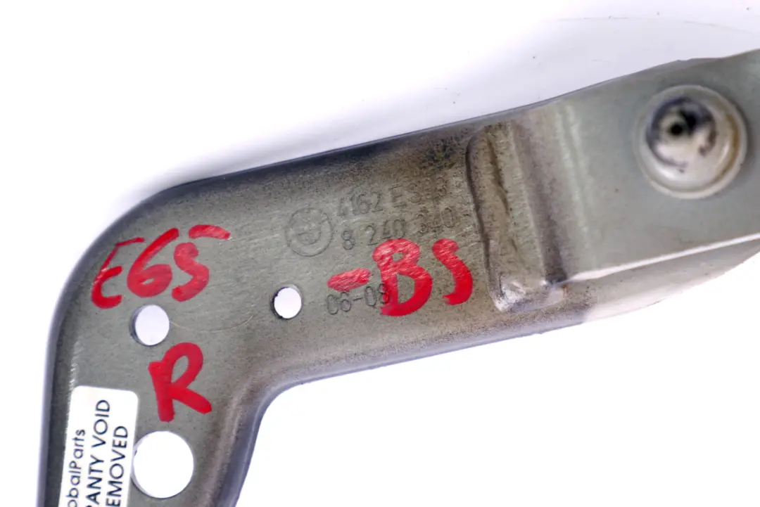 BMW 7 Series E65 E66 E67 Right Trunk Lid Hinge Black Sapphire 475 O/S - SKU 8240340-BS - Part number 8240340