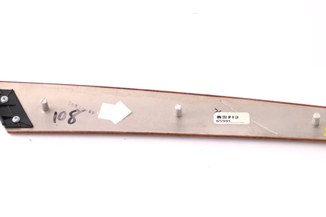 BMW X5 Series E53 Wooden Strip Door Rear Left N/S Trim Light Poplar - SKU 8261749 - Part number 8261749