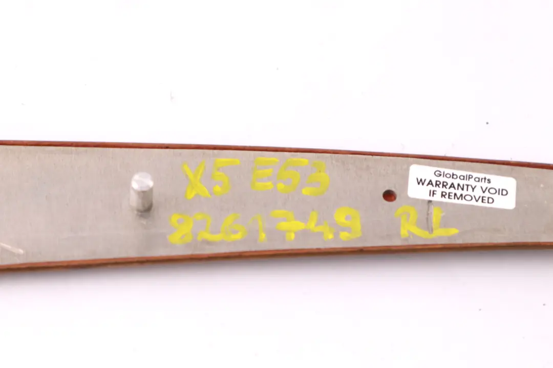 BMW X5 Series E53 Wooden Strip Door Rear Left N/S Trim Light Poplar - SKU 8261749 - Part number 8261749