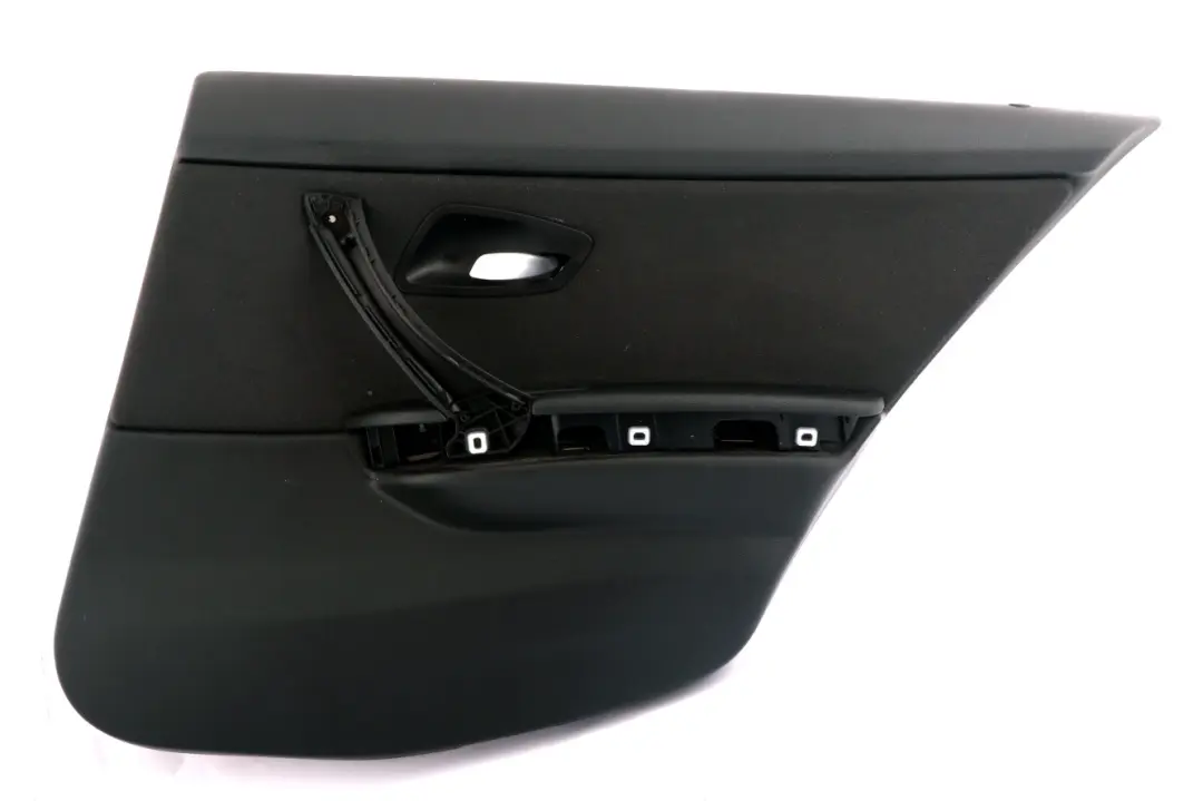 Cloth Rear Right O/S Door Card Lining Cloth Trim Panel to BMW 3 Series E90 Black with Part number 9152360 BMW 3 Series E90 Black Cloth Rear Right O/S Door Card Lining Cloth Trim Panel - SKU 9152360-1 - Part number 9152360
