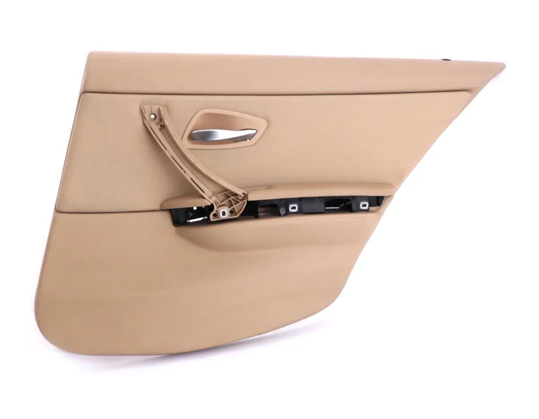 Right O/S Beige Door Card Lining Cloth Trim Panel to BMW 3 Series E90 Rear with Part number 9152364 BMW 3 Series E90 Rear Right O/S Beige Door Card Lining Cloth Trim Panel - SKU 9152364 - Part number 9152364