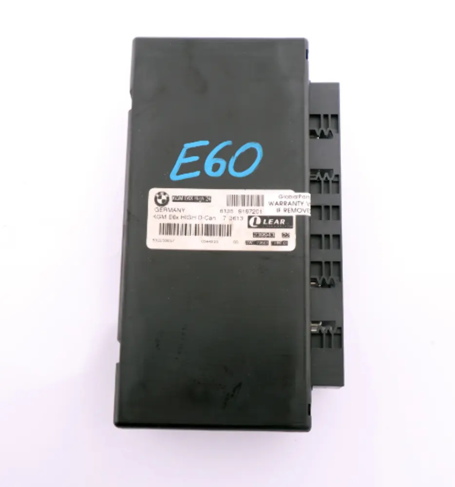 BMW E60 E61 LCI E63 E64 Body Gateway Module ECU Control Unit - SKU 9167201 - Part number 9167201