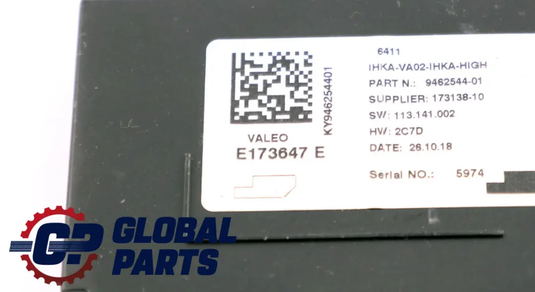 BMW F20 F21 F30 F31 F56 Unidad de Control Módulo de Aire Acondicionado - SKU 9462879 - Número de pieza 9311849