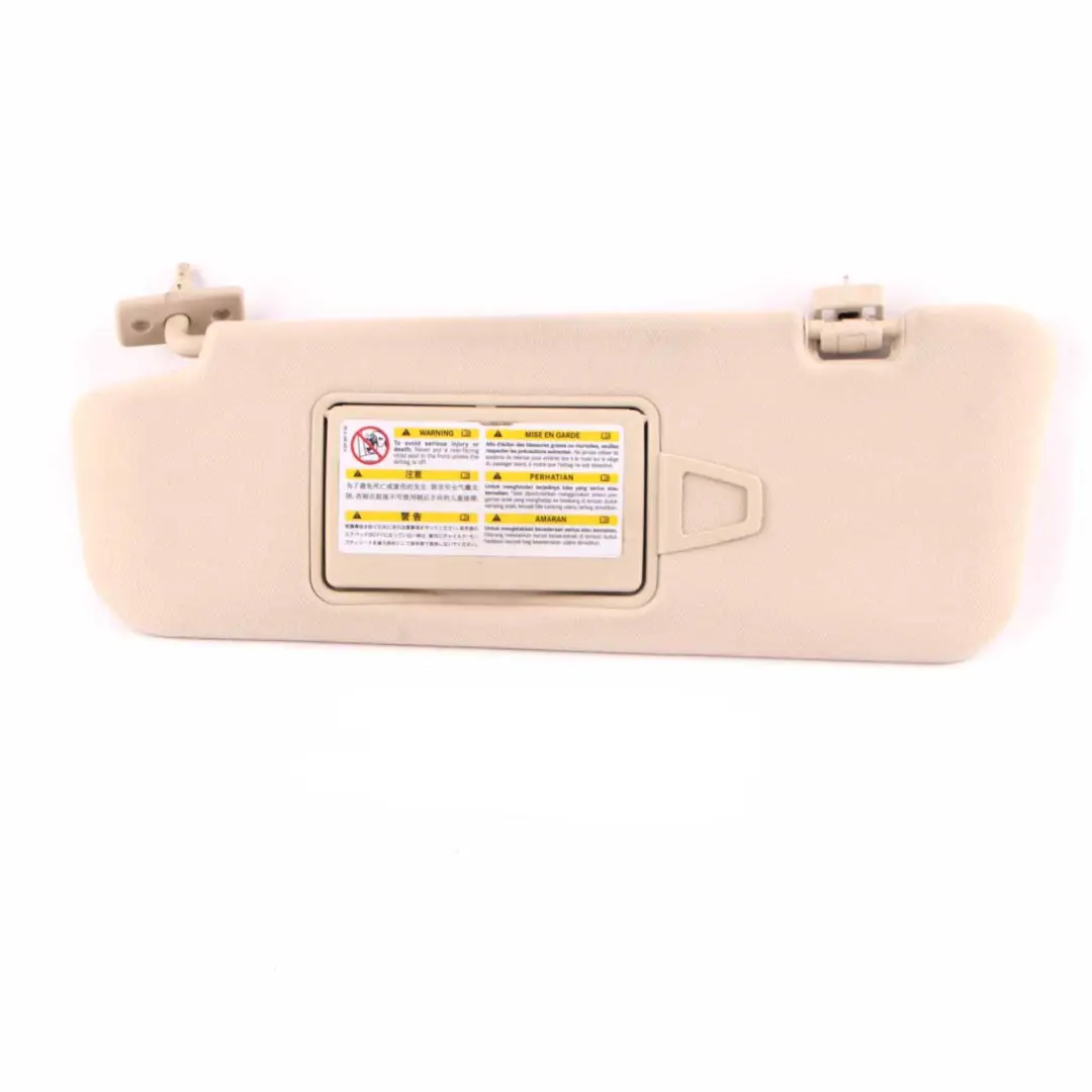 W219 Sun Visor Cover Left N/S Trim Panel Sunvisor Beige to Mercedes CLS with Part number A2198100110 Mercedes CLS W219 Sun Visor Cover Left N/S Trim Panel Sunvisor Beige - SKU A2198100110 - Part number A2198100110