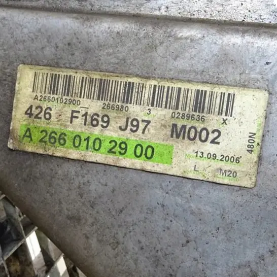 Mercedes A W169 B W245 200 Turbo 266980 193HP Motor Desnudo 266.980 GARANTIA - SKU A2660102900 - Número de pieza  A2660102900