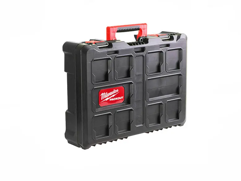 Part of the PACKOUT Modular Storage System Connecting Box to with Part number Milwaukee Empty Case Part of the PACKOUT Modular Storage System Connecting Box - SKU Milwaukee Empty Case - Part number Milwaukee Empty Case