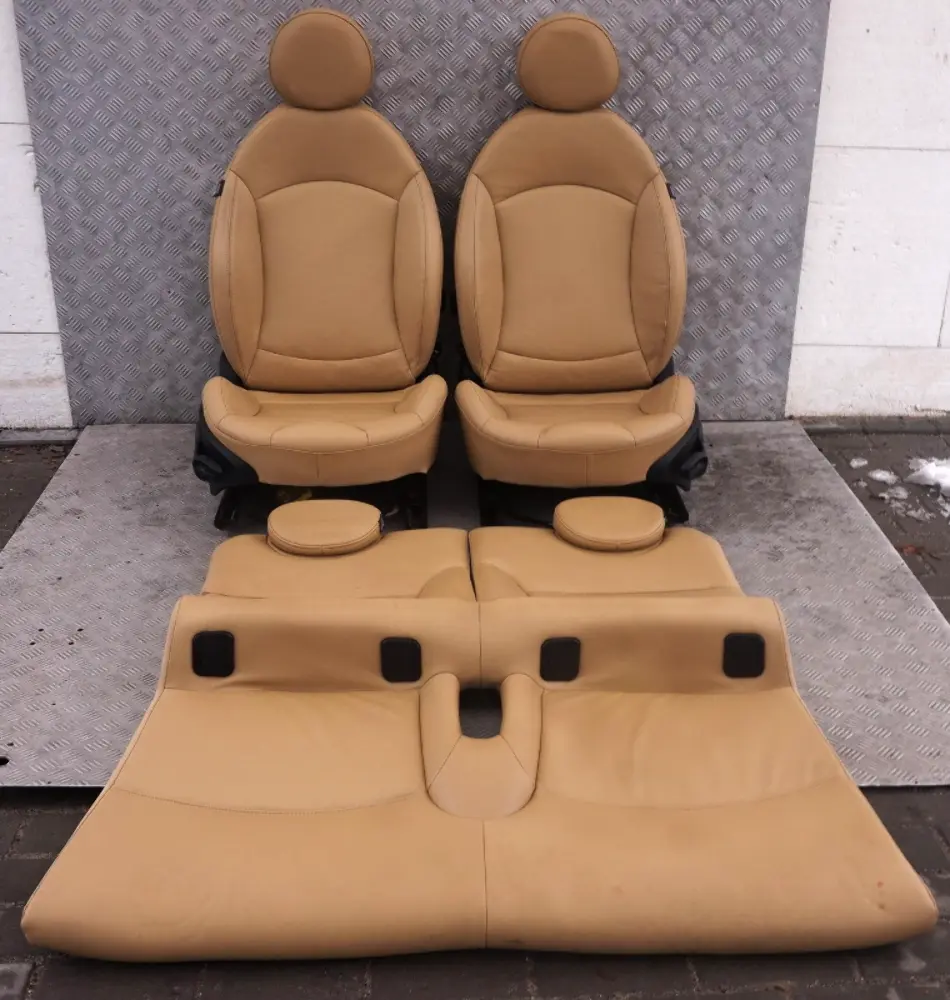 Beige Leather Heated Seats to BMW Mini Cabrio Convertible Sport Tuscan with Part number R57 BMW Mini Cabrio Convertible Sport Tuscan Beige Leather Heated Seats - SKU R57 Cabrio Convertible Sport Beige Leather Heated - Part number R57