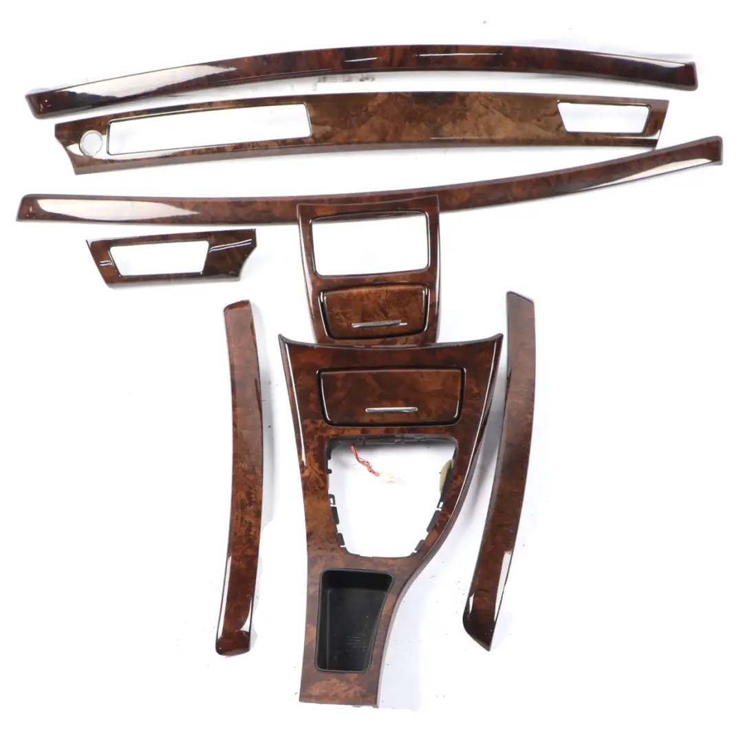 Complete Interior Trim Set Cover Dash Strip Dashboard Nutwood to BMW E92 with Part number 6958247 BMW E92 Complete Interior Trim Set Cover Dash Strip Dashboard Nutwood - SKU rhd-6958247 - Part number 6958247