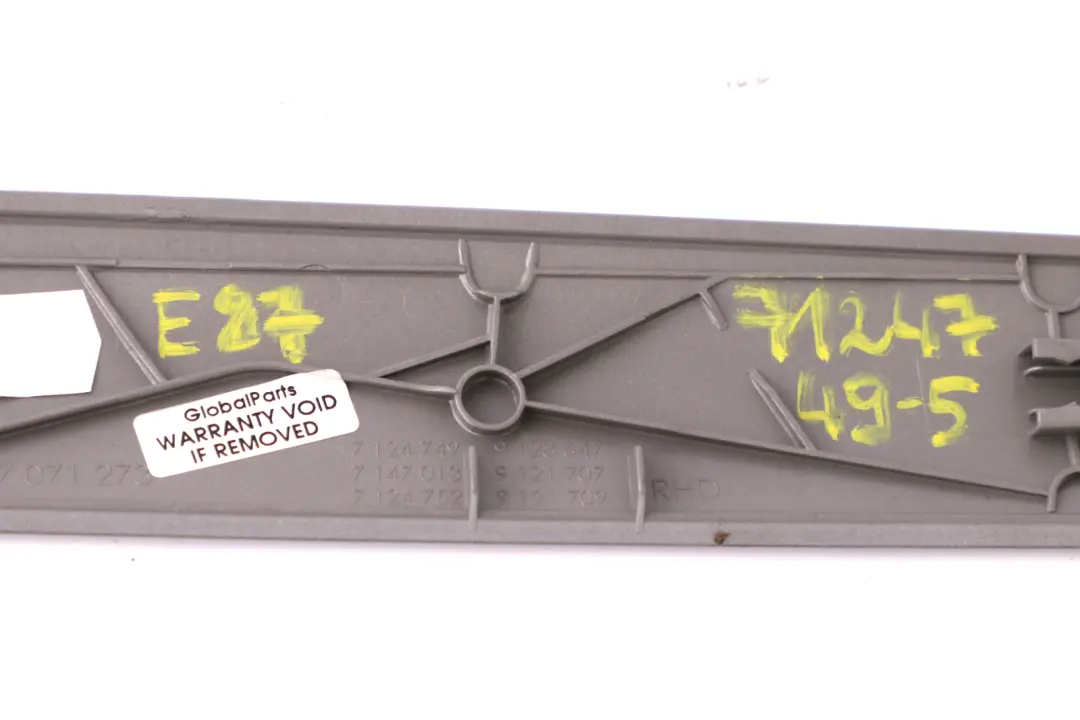 BMW 1 Series 5 E81 E87 Dashboard I-panel Centre Trim Panel Silver 7071273 - SKU rhd-7124749-5 - Part number 7124749