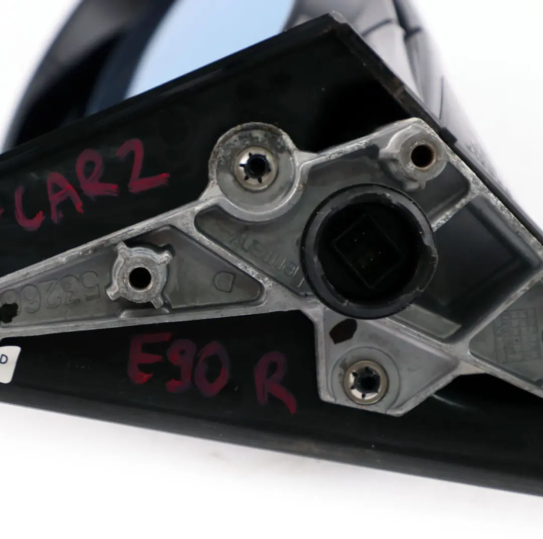 High Gloss Heated Right O/S Wing Mirror Carbon Black to BMW 3 Series 2 E90 M Sport with Part number 8046428 BMW 3 Series 2 E90 M Sport High Gloss Heated Right O/S Wing Mirror Carbon Black - SKU rhd-8046428-CAR2 - Part number 8046428