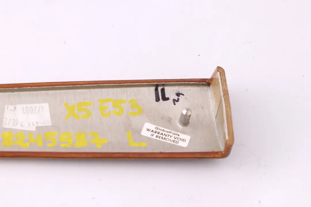 Wooden Strip I-panel Left N/S Cover Light Poplar to BMW X5 Series E53 with Part number 8245987 BMW X5 Series E53 Wooden Strip I-panel Left N/S Cover Light Poplar - SKU rhd-8245987 - Part number 8245987