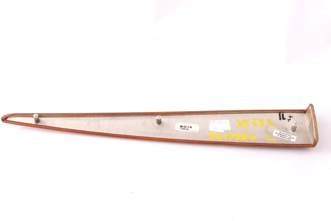 Wooden Strip I-panel Left N/S Cover Light Poplar to BMW X5 Series E53 with Part number 8245987 BMW X5 Series E53 Wooden Strip I-panel Left N/S Cover Light Poplar - SKU rhd-8245987 - Part number 8245987