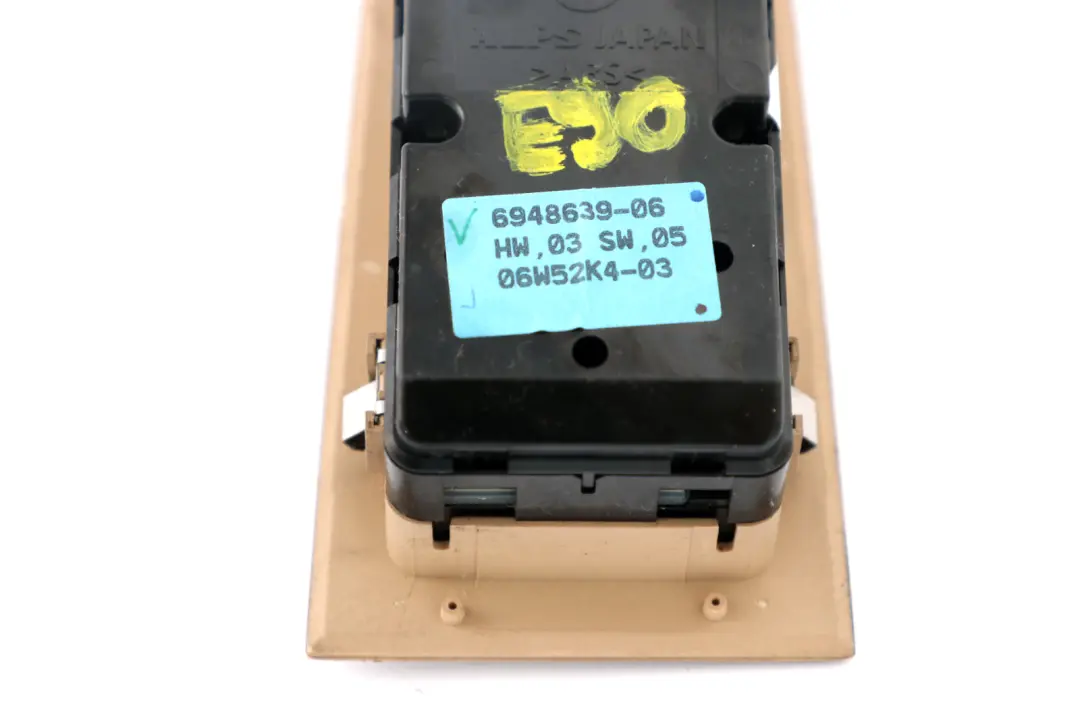 Switch Window Lifter Driver's Side Right O/S Beige to BMW 3 Series E90 E91 with Part number 9155506 BMW 3 Series E90 E91 Switch Window Lifter Driver's Side Right O/S Beige - SKU rhd-9155506-1 - Part number 9155506